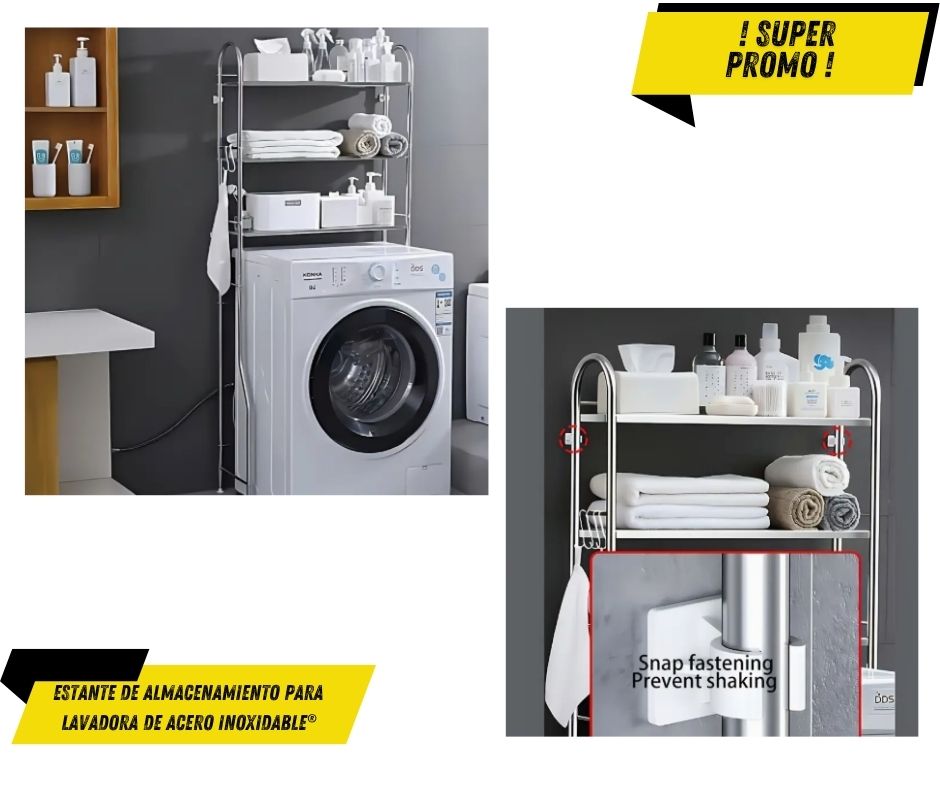 Miniatura 3 de Estante de Almacenamiento para Lavadora